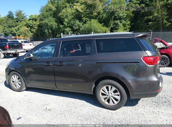 KNDMB5C12H6314271 2017 KIA SEDONA Gray Սալոնի 360 աստիճան տեսք