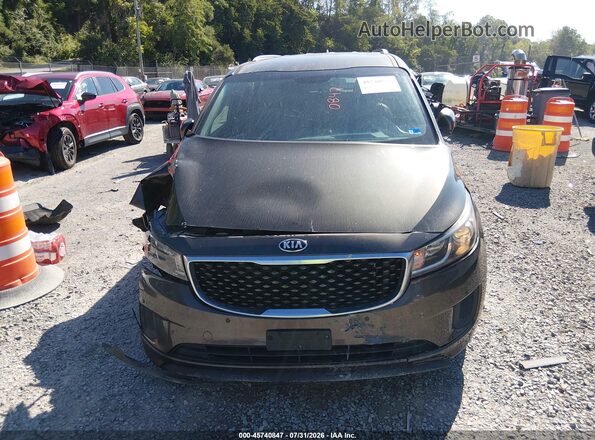 KNDMB5C12H6314271 2017 KIA SEDONA Gray Սարքավորումների վահանակի տեսք