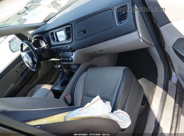 KNDMB5C12H6314271 2017 KIA SEDONA Gray Սալոնի դիմացի տեսք