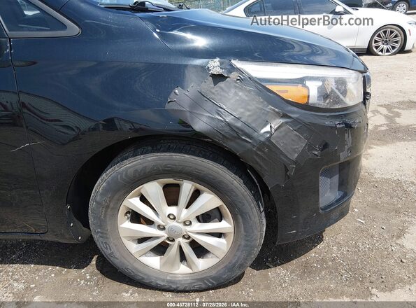 KNDMB5C12H6320510 2017 KIA SEDONA Black Դիմացի տեսք