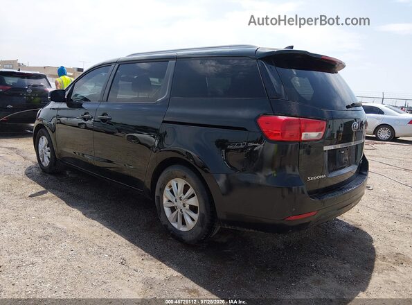 KNDMB5C12H6320510 2017 KIA SEDONA Black Հետևի ձախ