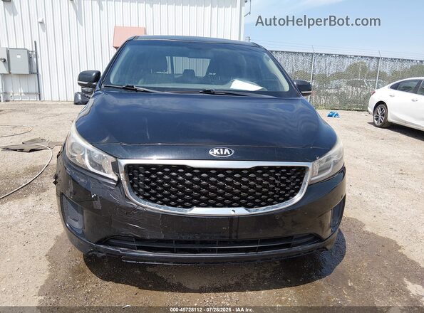 KNDMB5C12H6320510 2017 KIA SEDONA Black Սարքավորումների վահանակի տեսք