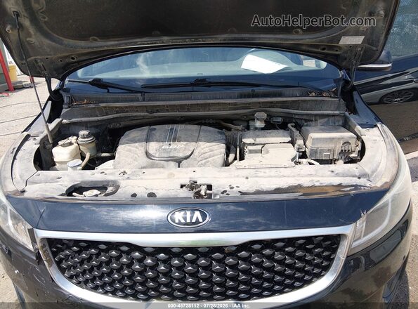 KNDMB5C12H6320510 2017 KIA SEDONA Black Հետևի տեսք