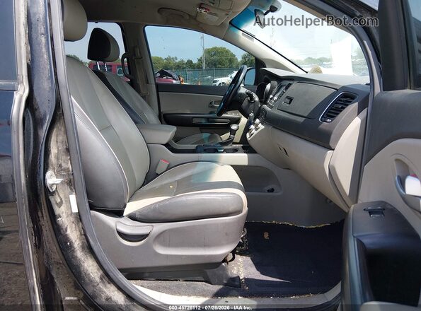 KNDMB5C12H6320510 2017 KIA SEDONA Black Սալոնի դիմացի տեսք