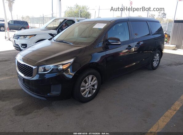 KNDMB5C12H6324931 2017 KIA SEDONA Черный Передняя левая четверть