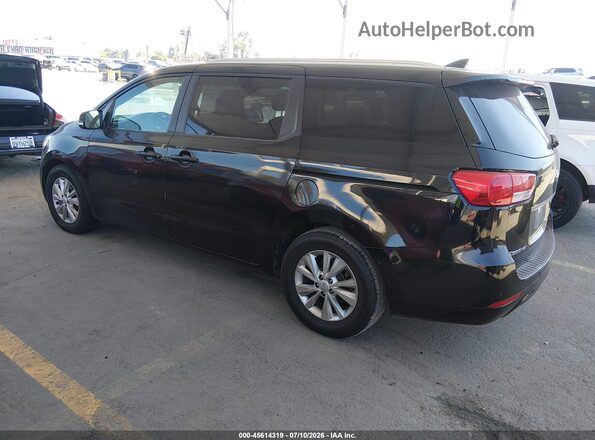 KNDMB5C12H6324931 2017 KIA SEDONA Черный Задняя левая четверть