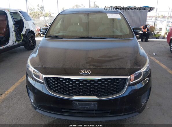 KNDMB5C12H6324931 2017 KIA SEDONA Черный Вид спереди
