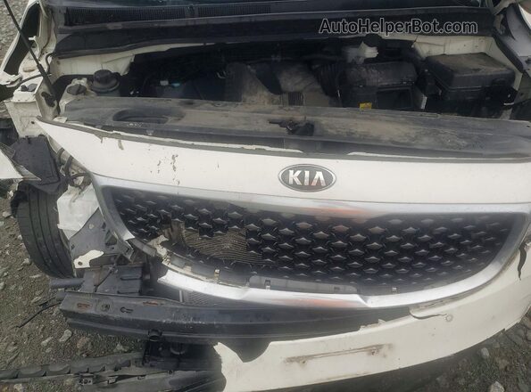 KNDMB5C12H6325948 2017 KIA SEDONA White Շարժիչի բաժամունքի տեսք