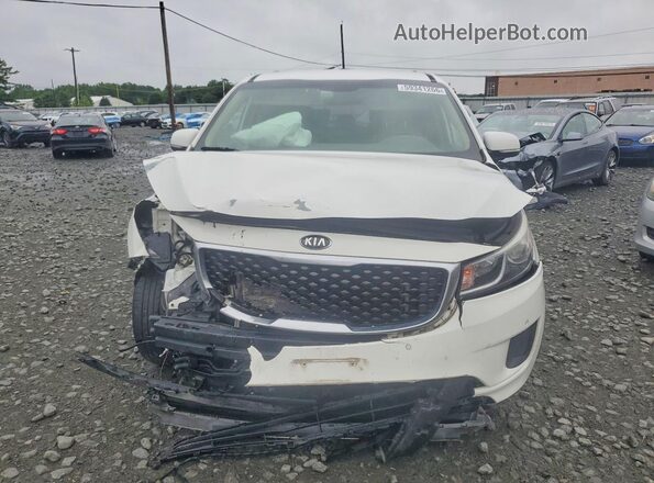 KNDMB5C12H6325948 2017 KIA SEDONA White Դիմացի տեսք