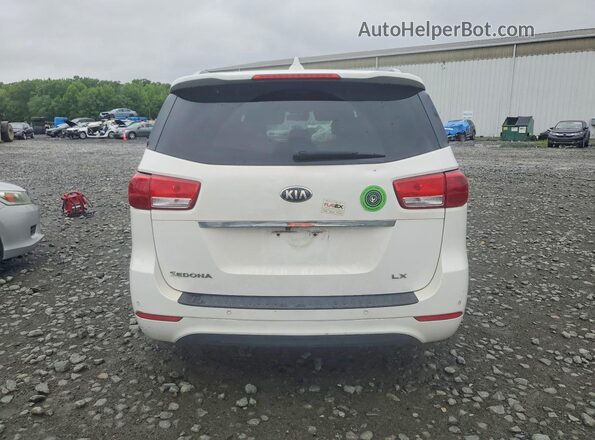 KNDMB5C12H6325948 2017 KIA SEDONA White Հետևի տեսք