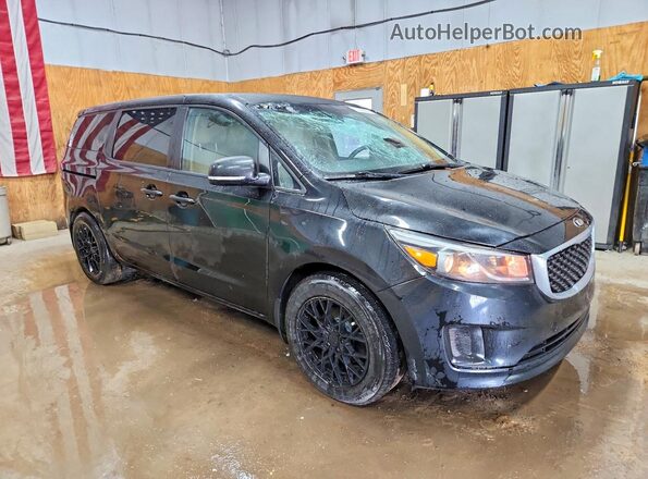 KNDMB5C12J6407099 2018 KIA SEDONA Black Delantero derecho