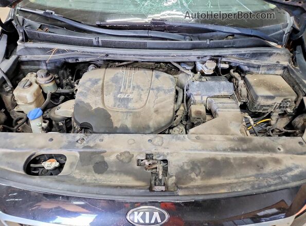 KNDMB5C12J6407099 2018 KIA SEDONA Black Vista del compartimento del motor