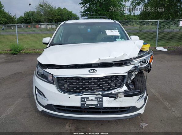KNDMB5C12L6657851 2020 KIA SEDONA White Vista del cuadro de instrumentos