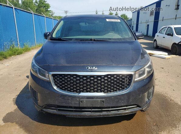 KNDMB5C13G6095965 2016 KIA SEDONA Угольный Вид спереди