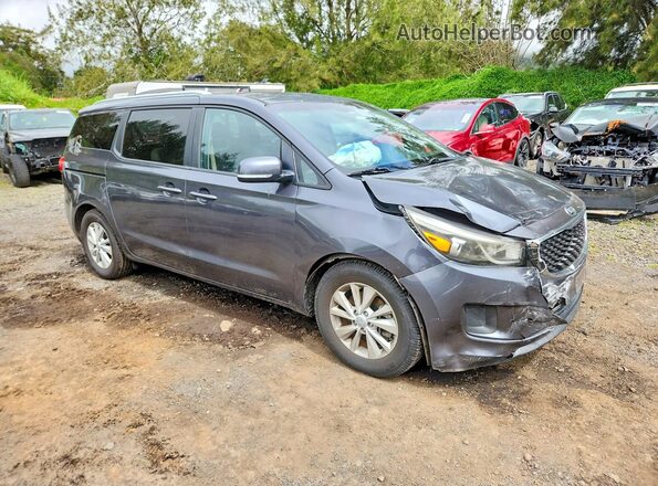 KNDMB5C13G6100789 2016 KIA SEDONA Charcoal Առջևի աջ