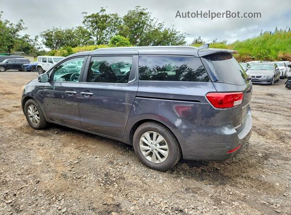 KNDMB5C13G6100789 2016 KIA SEDONA Charcoal Հետևի ձախ