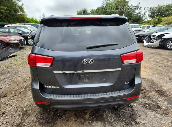 KNDMB5C13G6100789 2016 KIA SEDONA Charcoal Հետևի տեսք