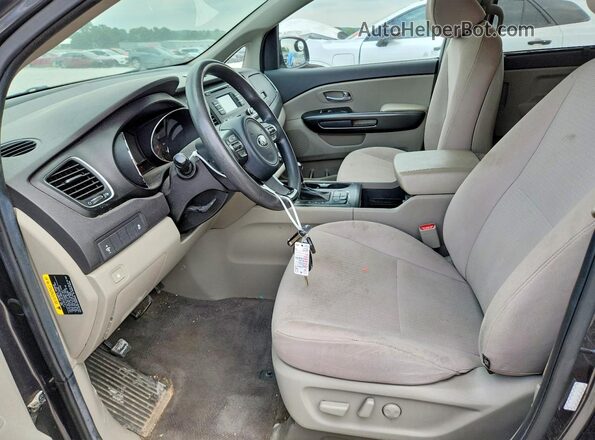 KNDMB5C13G6130536 2016 KIA SEDONA Gray Вид салону спереду