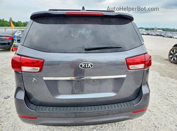 KNDMB5C13G6130536 2016 KIA SEDONA Gray Вид ззаду
