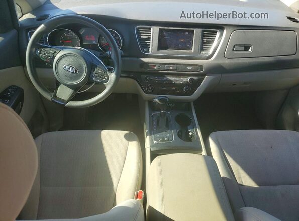 KNDMB5C13G6165593 2016 KIA SEDONA Угольный Вид панели приборов