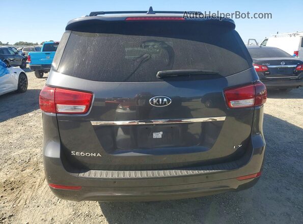 KNDMB5C13G6165593 2016 KIA SEDONA Угольный Вид сзади