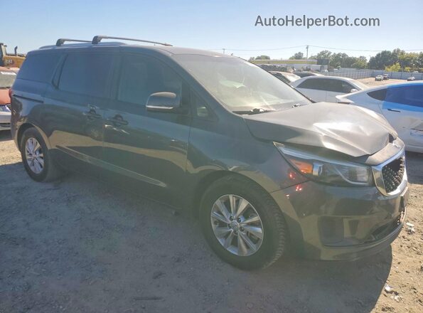 KNDMB5C13G6165593 2016 KIA SEDONA Угольный Передняя правая четверть
