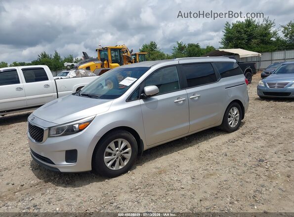 KNDMB5C13G6173404 2016 KIA SEDONA Gray Передня ліва чверть