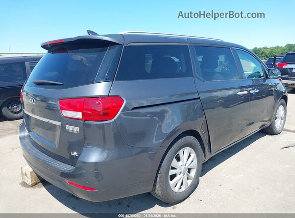 KNDMB5C13G6189523 2016 KIA SEDONA Black Задня права чверть