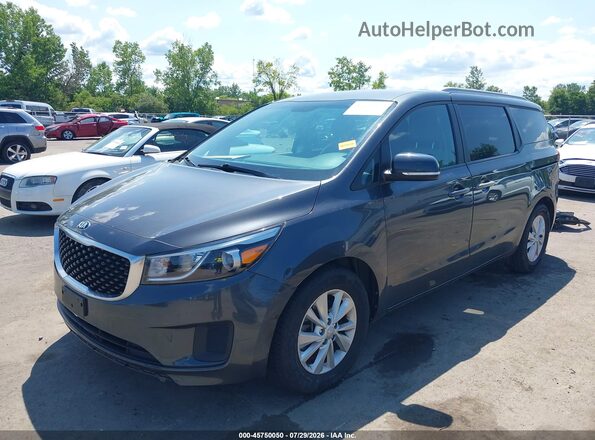 KNDMB5C13G6189523 2016 KIA SEDONA Black Передня ліва чверть