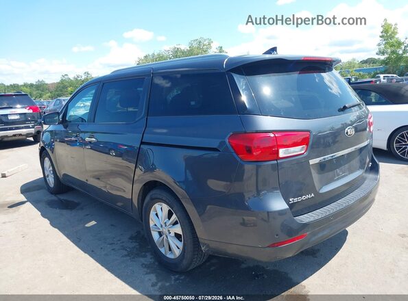 KNDMB5C13G6189523 2016 KIA SEDONA Black Задня ліва чверть