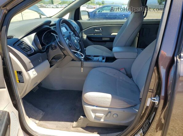 KNDMB5C13G6197833 2016 KIA SEDONA Gray Սալոնի դիմացի տեսք
