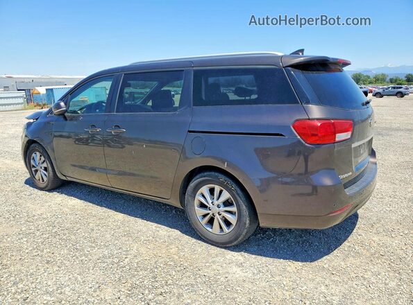 KNDMB5C13G6197833 2016 KIA SEDONA Gray Հետևի ձախ