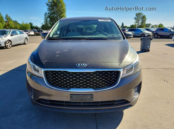 KNDMB5C13G6201461 2016 KIA SEDONA Brown Widok z przodu