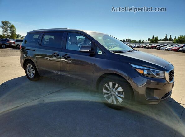 KNDMB5C13G6201461 2016 KIA SEDONA Brown Przód prawy