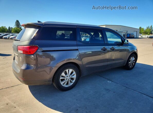 KNDMB5C13G6201461 2016 KIA SEDONA Brown Tył prawy