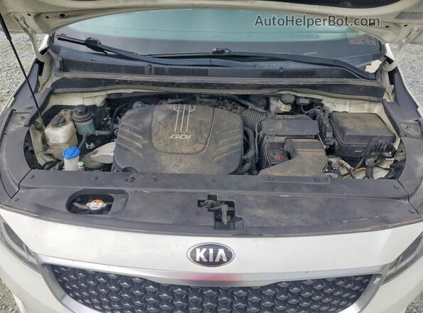 KNDMB5C13G6213674 2016 KIA SEDONA Белый Вид подкапотного пространства