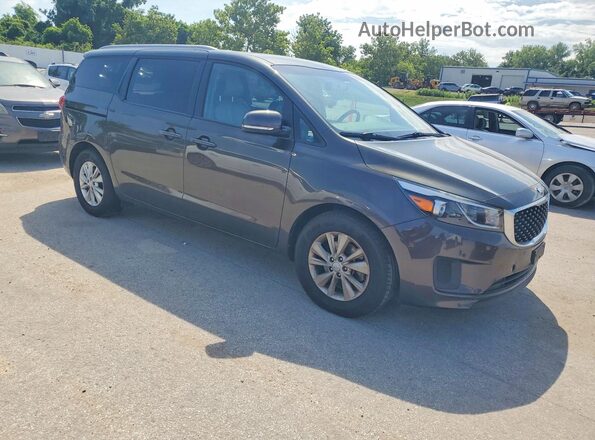 KNDMB5C13H6238396 2017 KIA SEDONA Brown წინა მარჯვენა