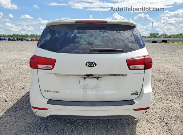 KNDMB5C13J6357135 2018 KIA SEDONA White Widok z tyłu