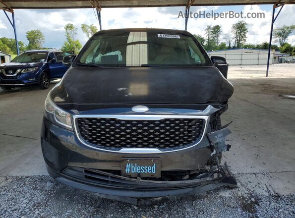 KNDMB5C13J6400596 2018 KIA SEDONA Black Front view