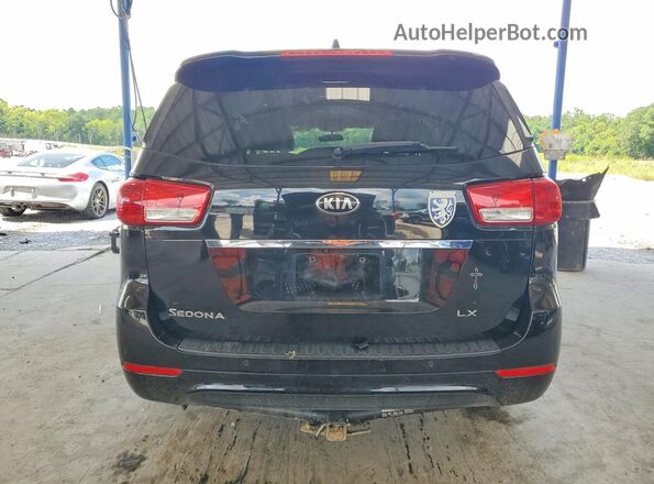 KNDMB5C13J6400596 2018 KIA SEDONA Black Rear view