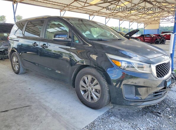 KNDMB5C13J6400596 2018 KIA SEDONA Black Front right
