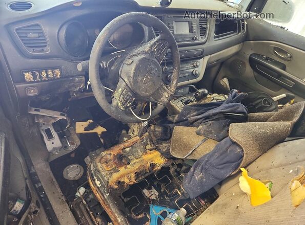 KNDMB5C14G6084764 2016 KIA SEDONA Burn Առջևի վահանակի տեսք