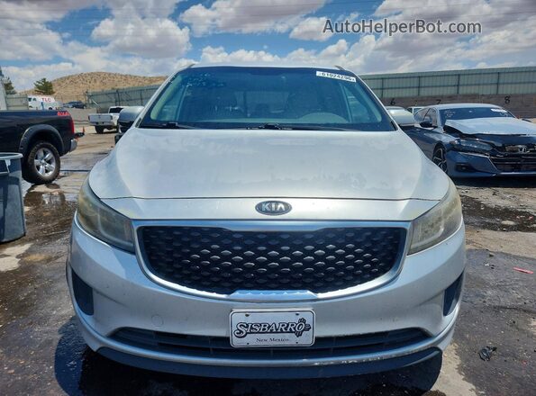 KNDMB5C14G6092413 2016 KIA SEDONA Silver წინა ხედი
