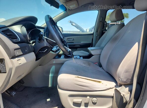 KNDMB5C14G6092413 2016 KIA SEDONA Silver წინა სალონის ხედი