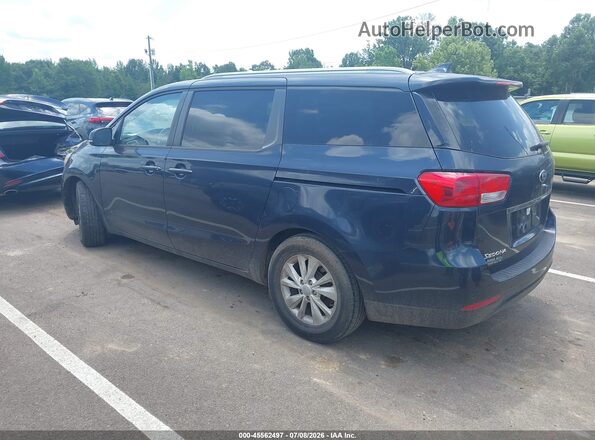 KNDMB5C14G6105662 2016 KIA SEDONA Blue Rear left