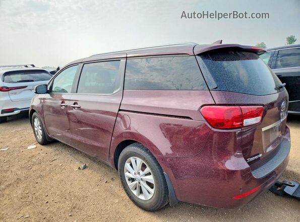 KNDMB5C14G6197632 2016 KIA SEDONA Burgundy უკანა მარცხენა