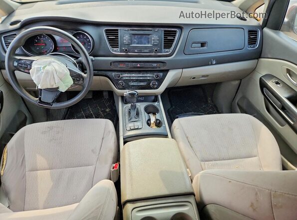 KNDMB5C14G6197632 2016 KIA SEDONA Burgundy წინა პანელის ხედი