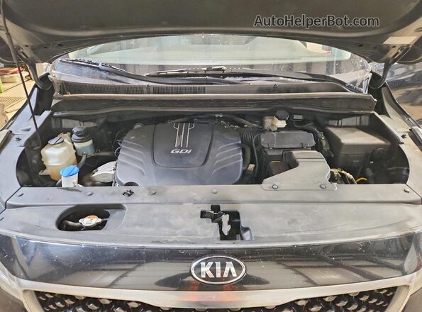 KNDMB5C14H6249942 2017 KIA SEDONA Black Շարժիչի բաժամունքի տեսք