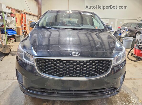 KNDMB5C14H6249942 2017 KIA SEDONA Black Դիմացի տեսք