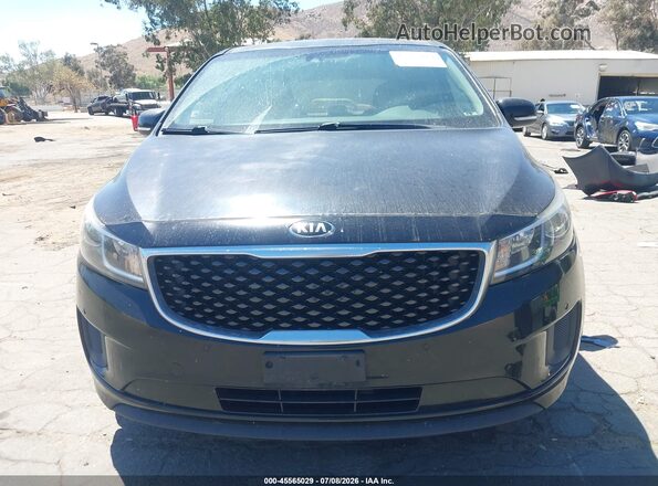 KNDMB5C14H6324929 2017 KIA SEDONA Black Դիմացի տեսք
